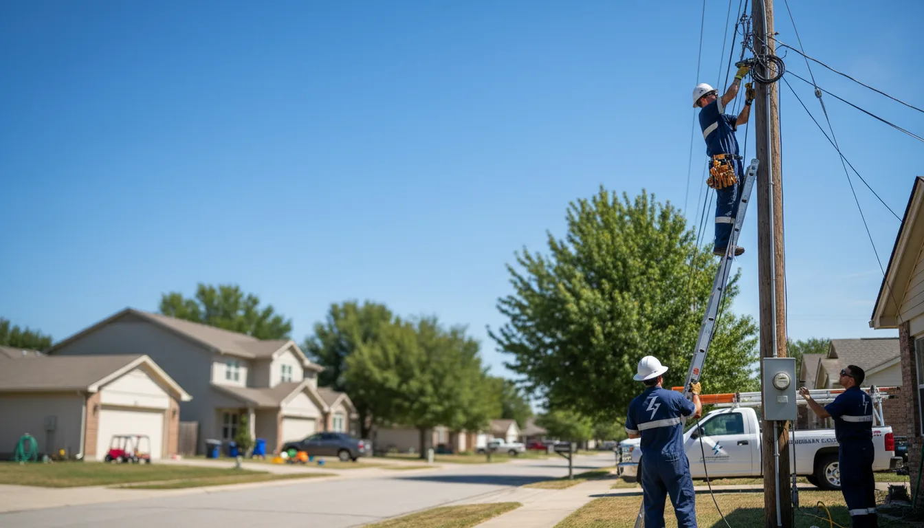 Residential electrician providing installation services in Alum Bank, PA